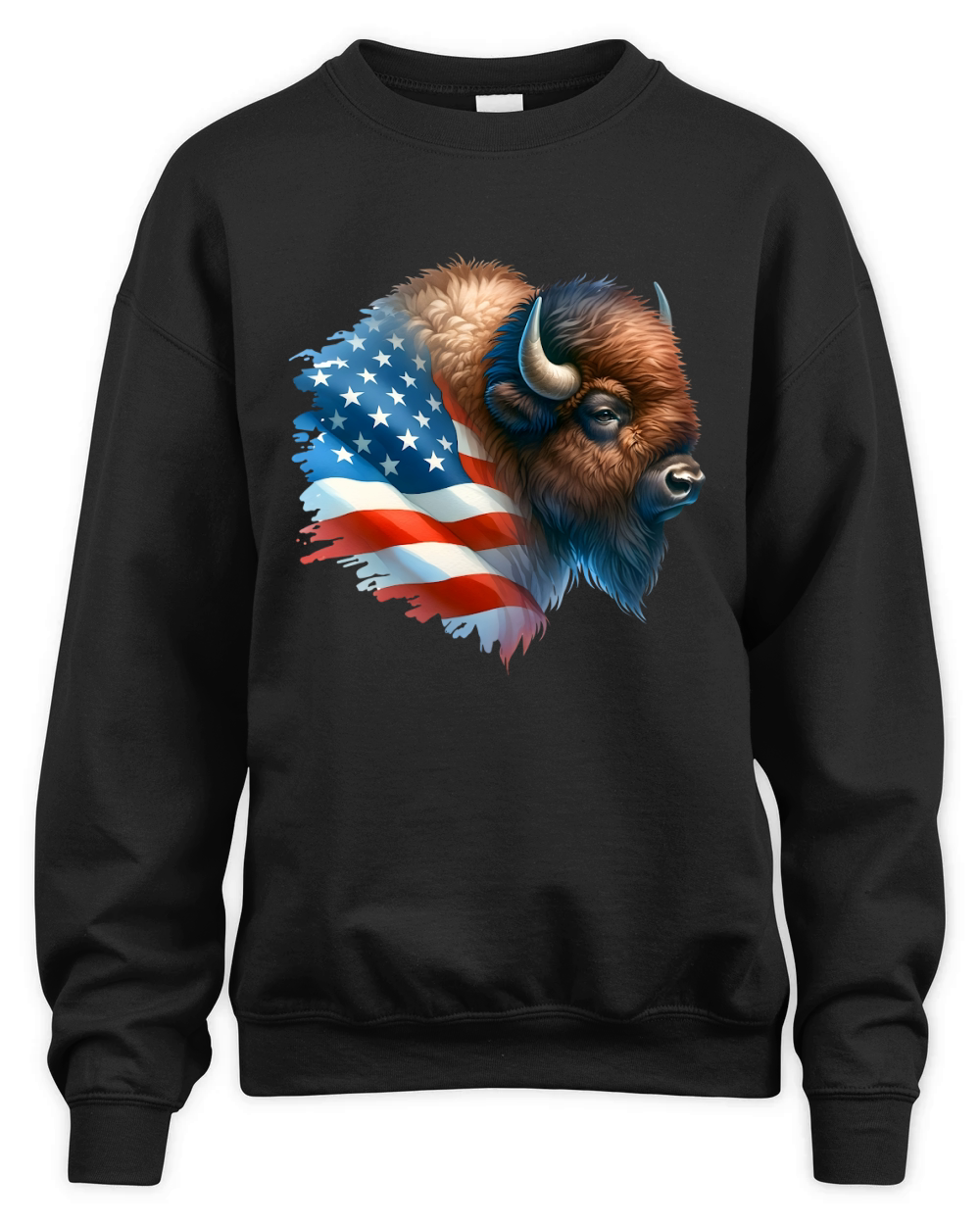 bisons head Unisex Premium Crewneck Sweatshirt
