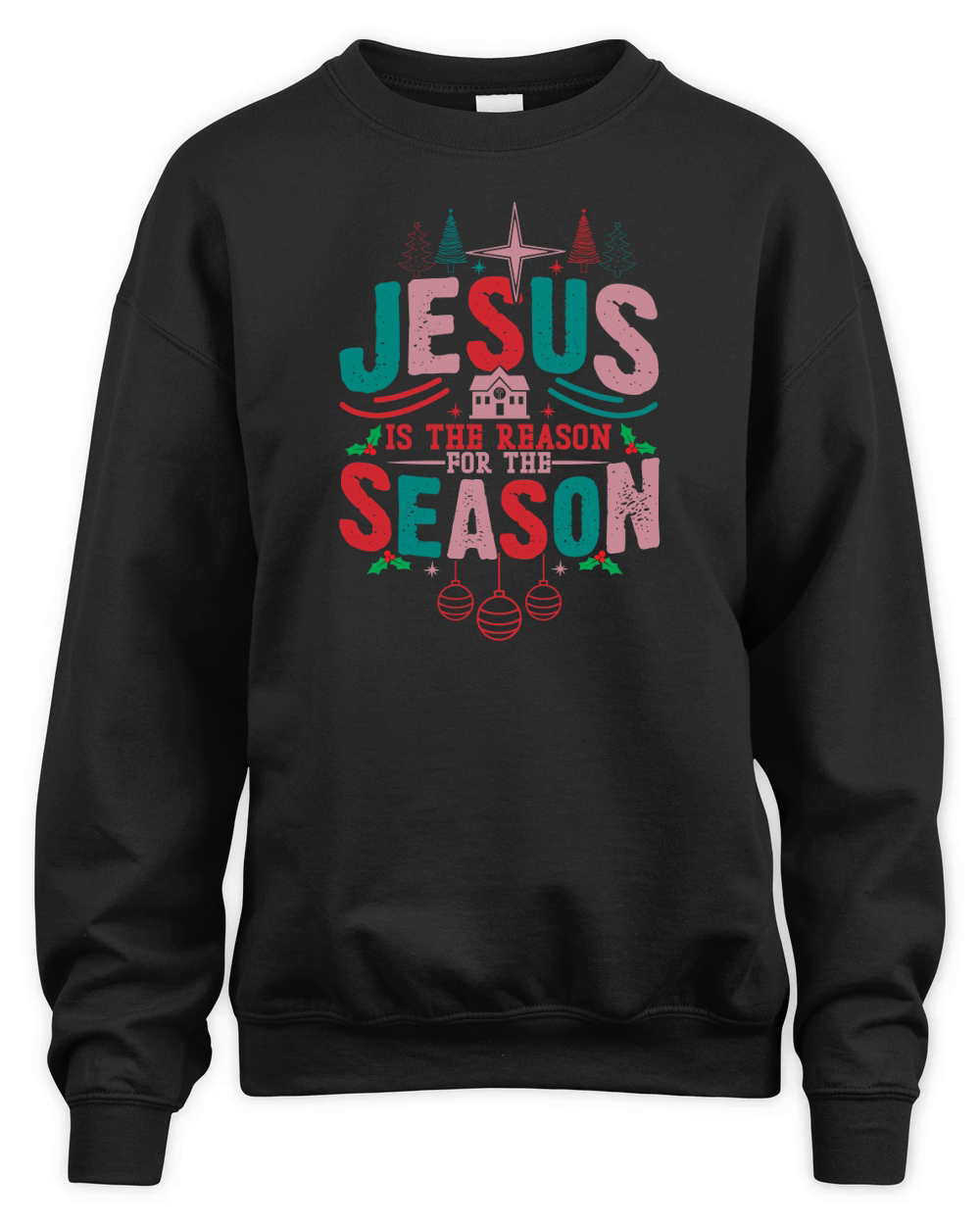 Jesus Is The Reason For The Season 2 Unisex Premium Crewneck Sweatshirt