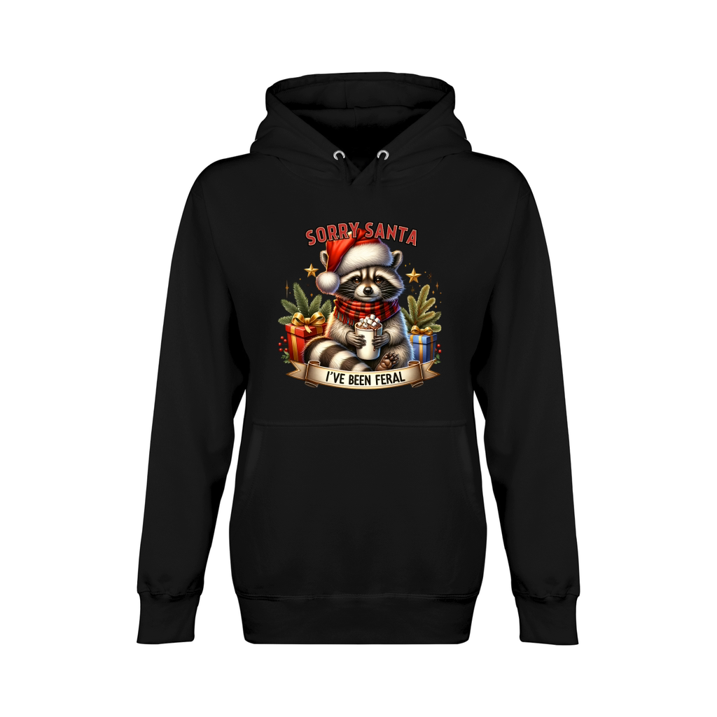 Sorry santa Ive been feral 06 Unisex Premium Pullover Hoodie
