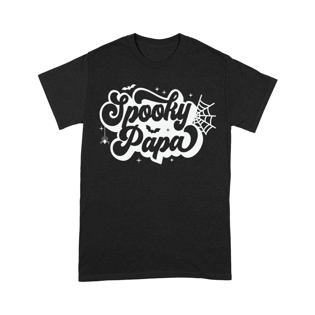 SpookyPapaRetro White Unisex T-Shirt