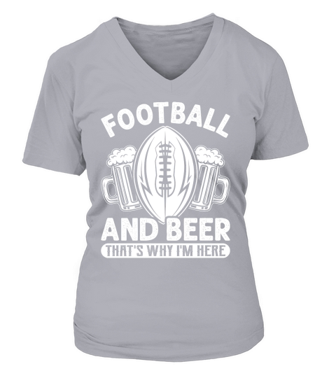 Football and American Football V-neck T-Shirt Woman