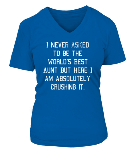 Funny Saying Quote Gift Idea Christmas Birthday V-neck T-Shirt Woman