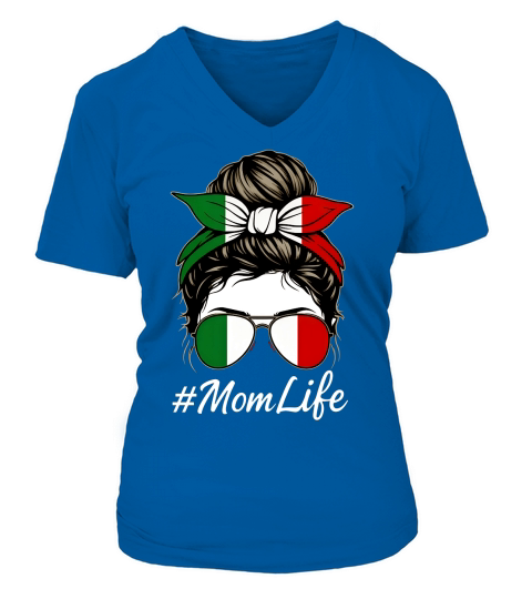 #Mom Life V-neck T-Shirt Woman
