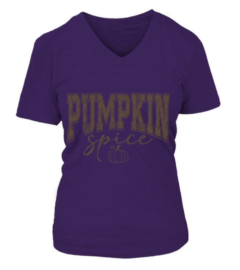 Pumpkin Spice 4 V-neck T-Shirt Woman
