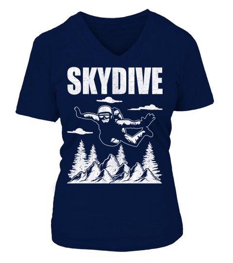 Skydive 08 V-neck T-Shirt Woman
