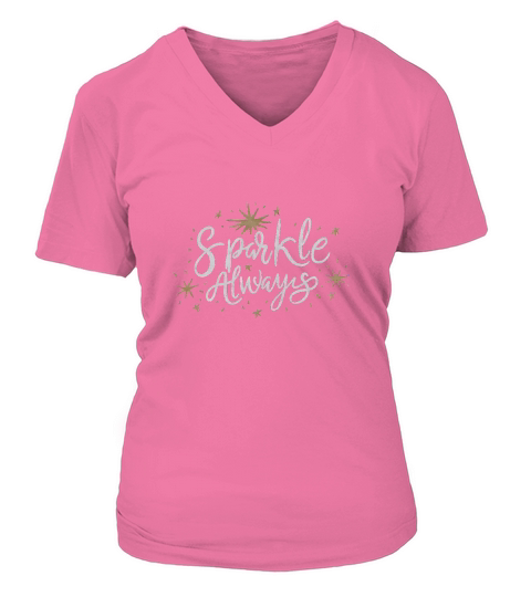 Sparkle always V-neck T-Shirt Woman