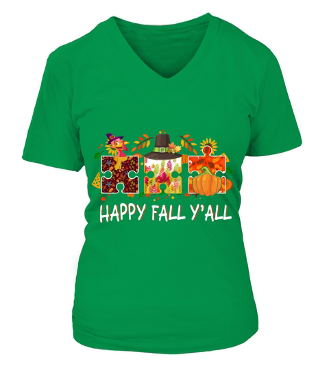 Thanksgiving   happy fall yall V-neck T-Shirt Woman
