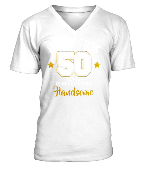 50th Birthday Gift Dad Grandpa 50th Birthday V-Neck T-shirt