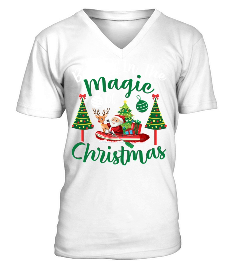 Believe in the magic christmas 2 V-Neck T-shirt
