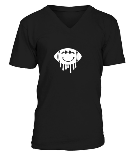 Football Smile V-Neck T-shirt