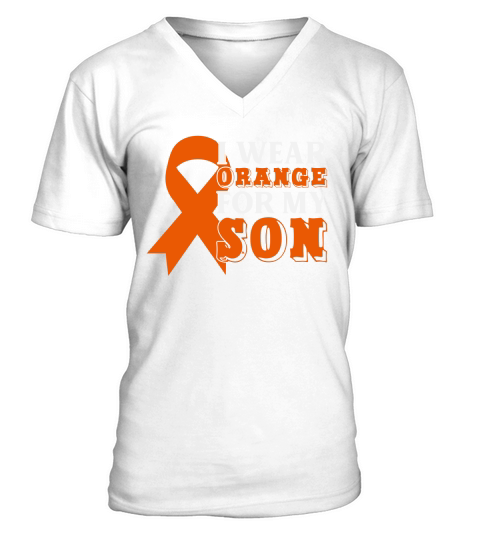 I Wear Orange for my Son V-Neck T-shirt