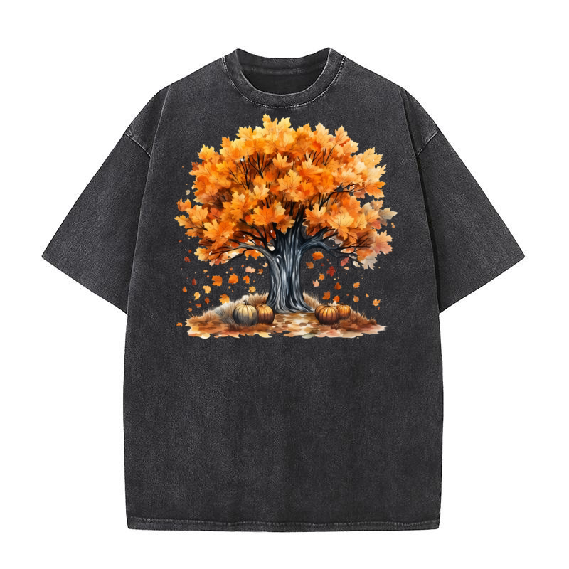 Autumn Fall tree 02 Washed T-Shirt