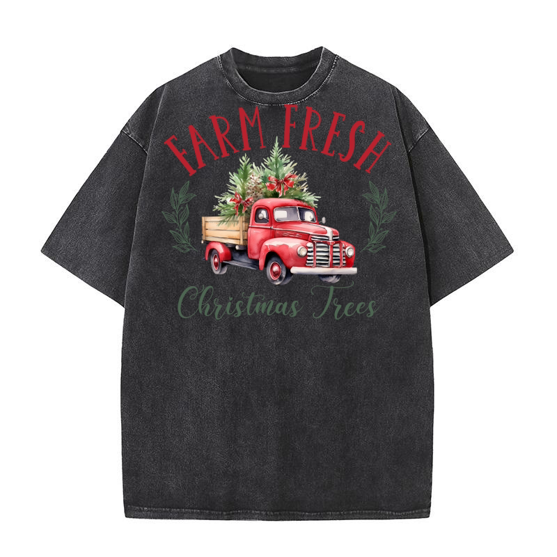 Christmas Trees Farm fresh Washed T-Shirt
