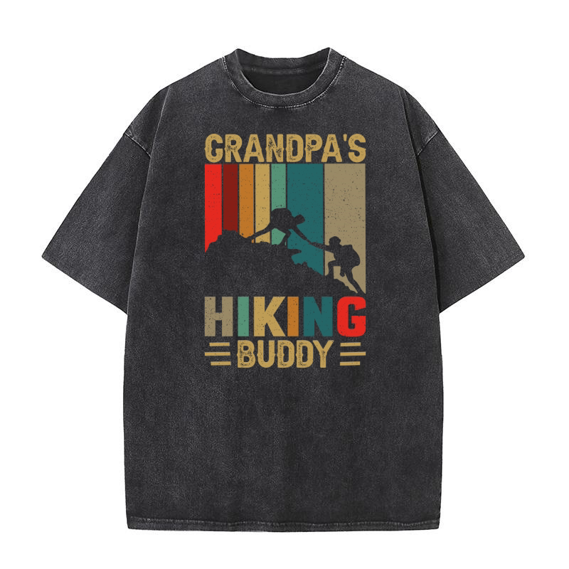 GRANDPAS HIKING BUDDY Washed T-Shirt