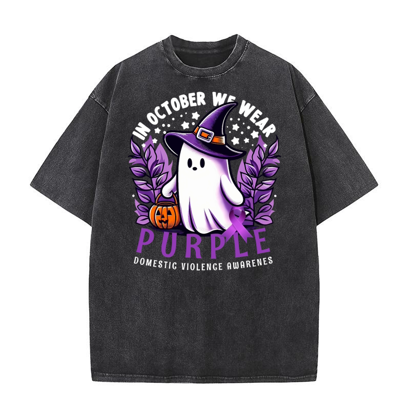 In october we wear pink and pubbie 04 Washed T-Shirt