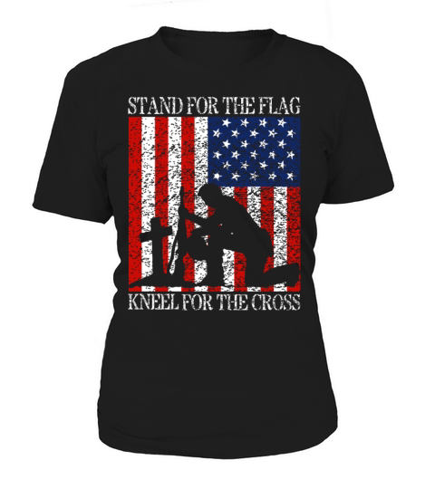 I Stand For The Flag And Kneel For The Cross Tee Women's T-Shirt