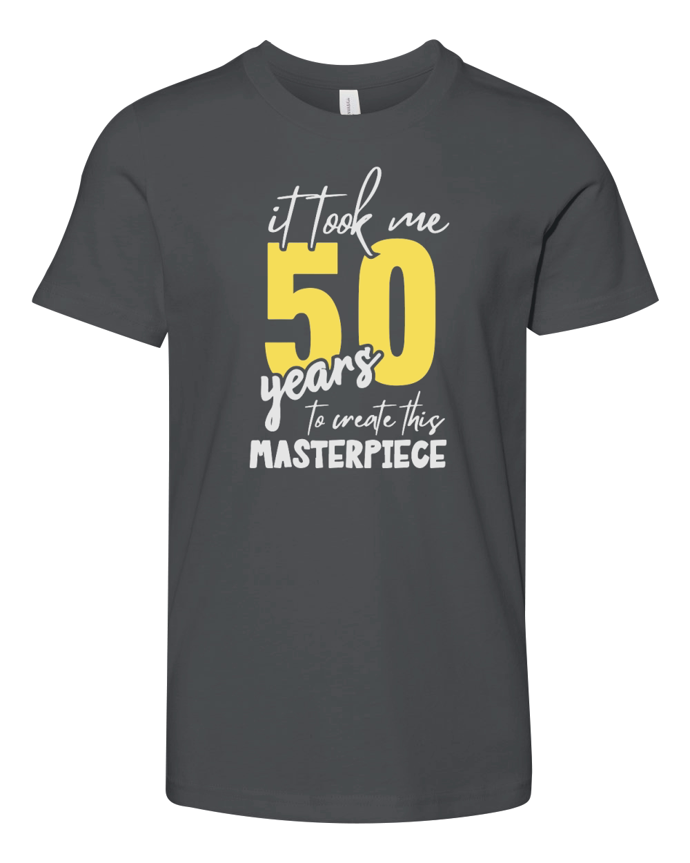 50 Years Old Joke 50th Birthday Youth Unisex Jersey Tee