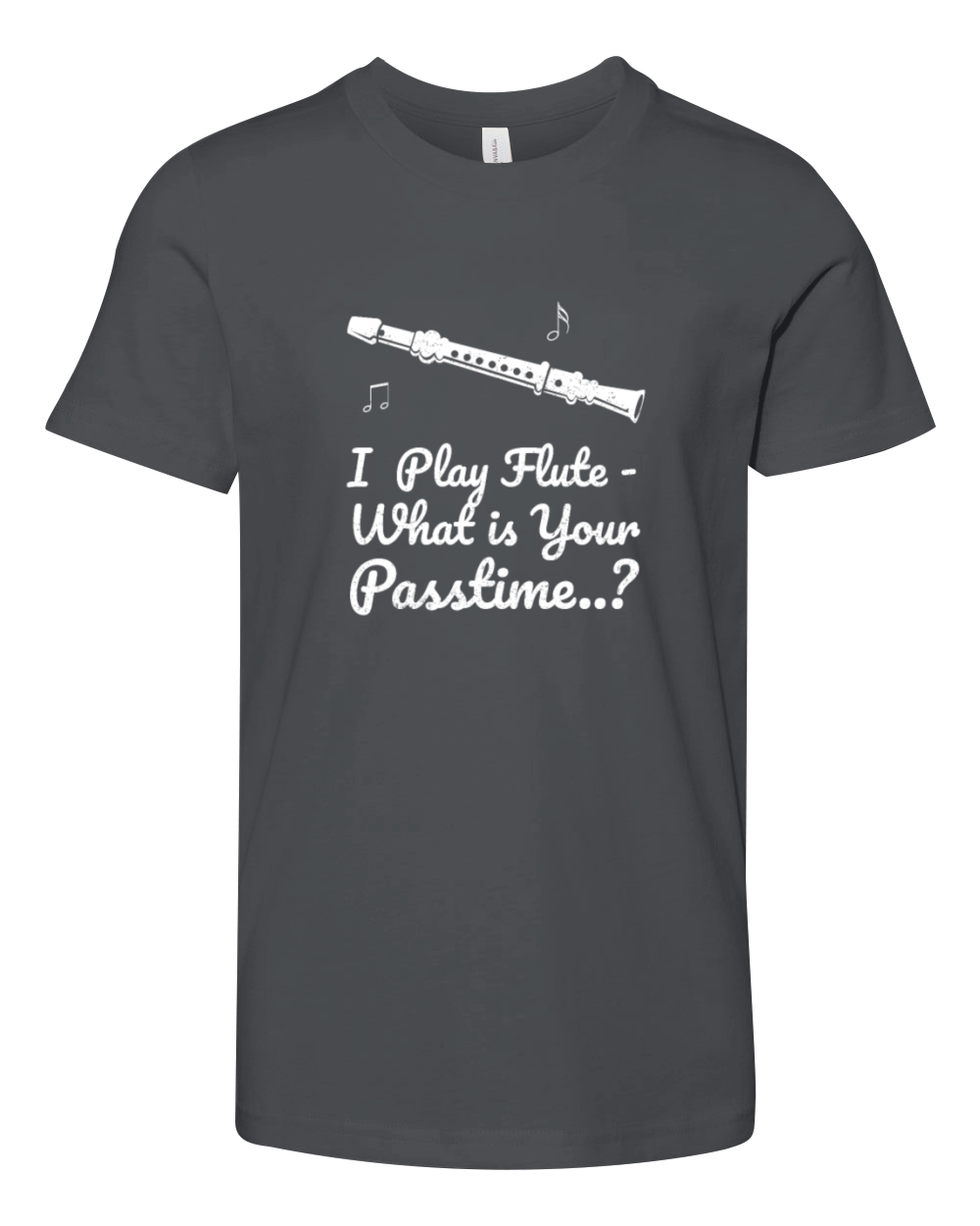 flute recorder transverse flute music bubbles Youth Unisex Jersey Tee