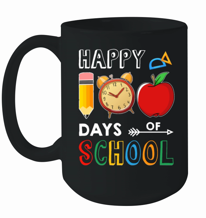 Happy 100 Days of School Funny T-shirt Ceramic Mug