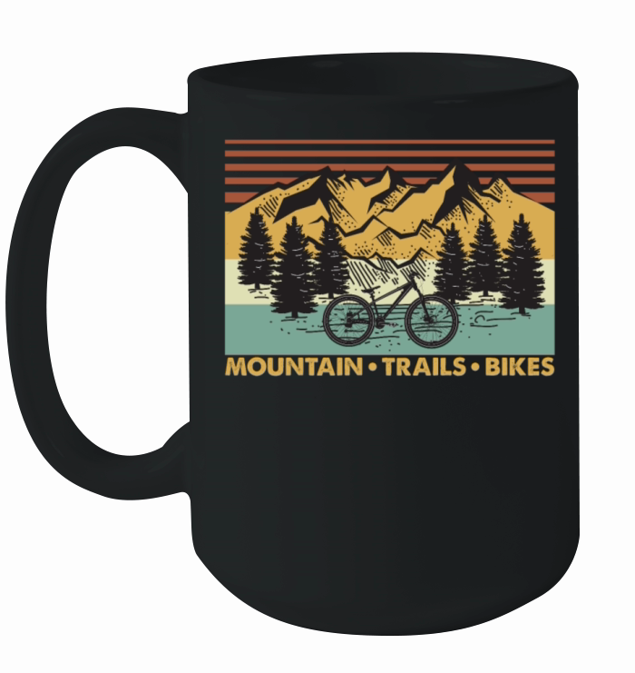Mountain Trails Bikes Vintage Ceramic Mug
