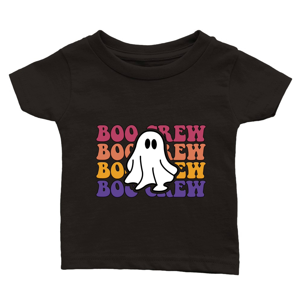 Boo Crew Retro Groovy Vintage Classic Baby Crewneck T-shirt