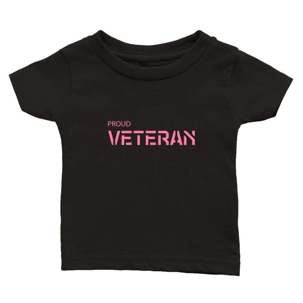Marine Veterans Veteran Mom Soldier Army Classic Baby Crewneck T-shirt