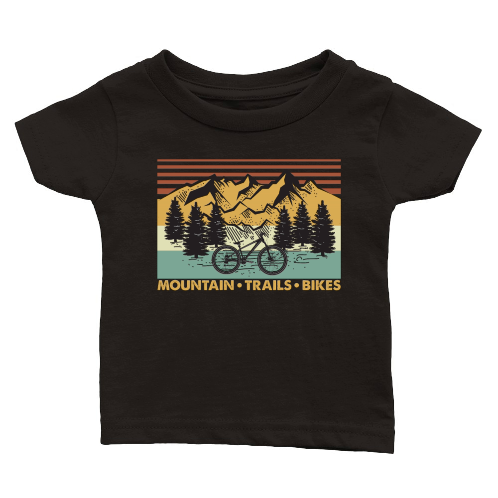 Mountain Trails Bikes Vintage Classic Baby Crewneck T-shirt