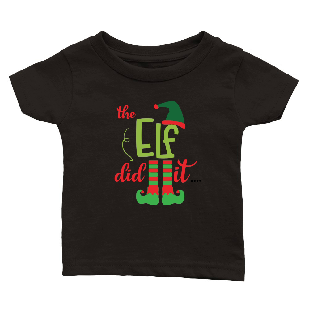 The elf did it Classic Baby Crewneck T-shirt