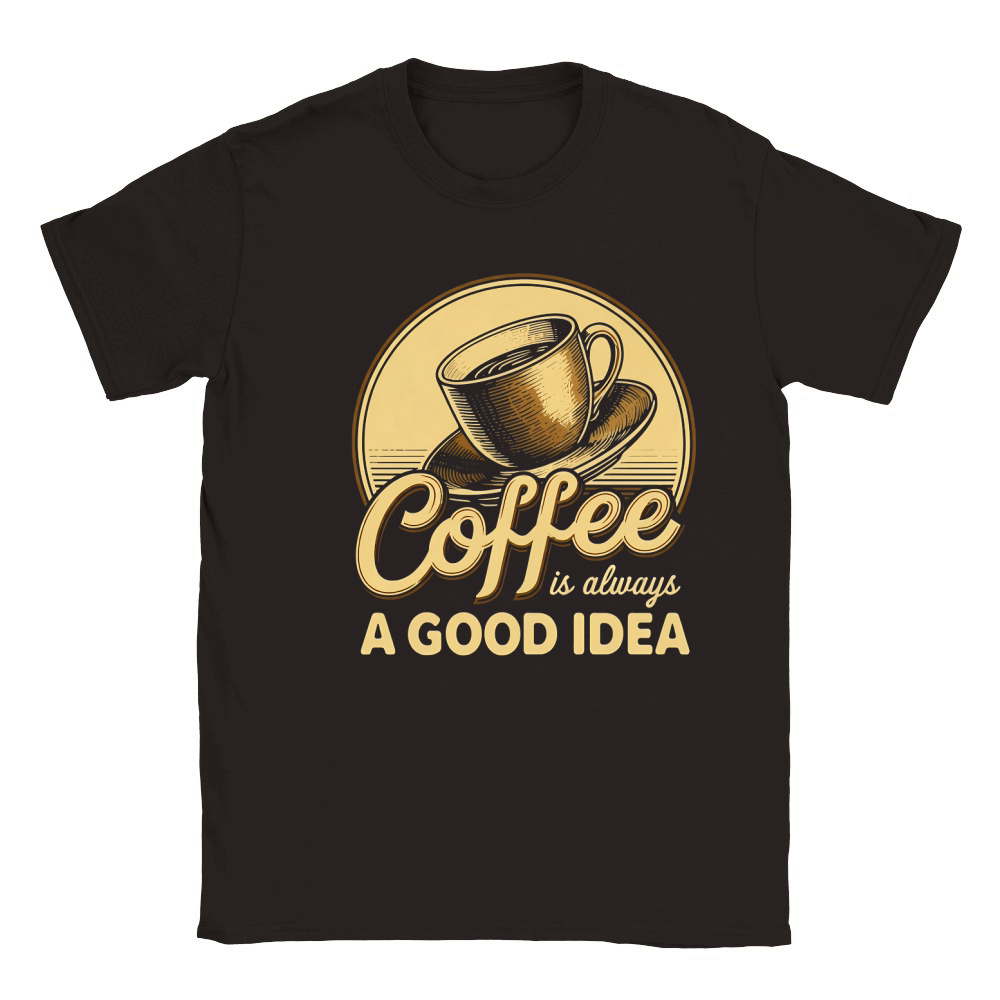 Coffee Is Always A Good Idea Classic Kids Crewneck T-shirt