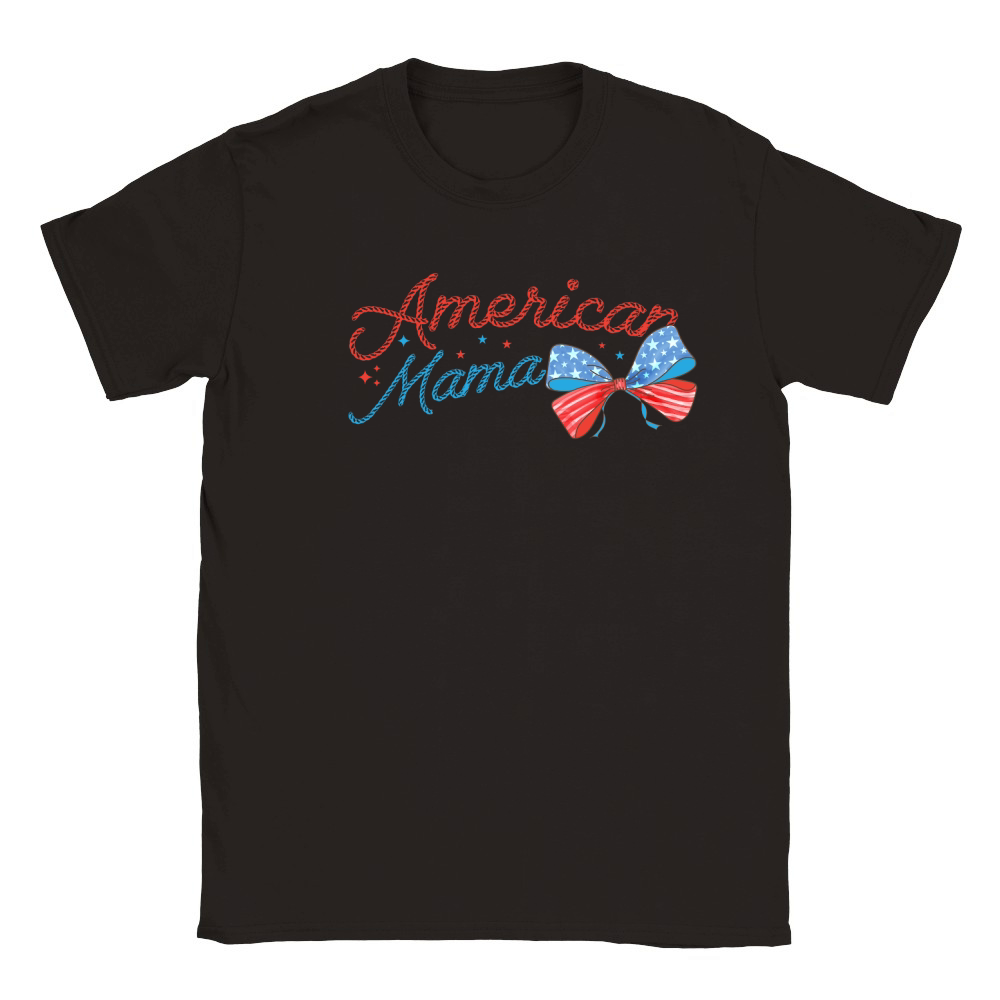 Coquette American mama PNG 4th Of July300 Classic Kids Crewneck T-shirt