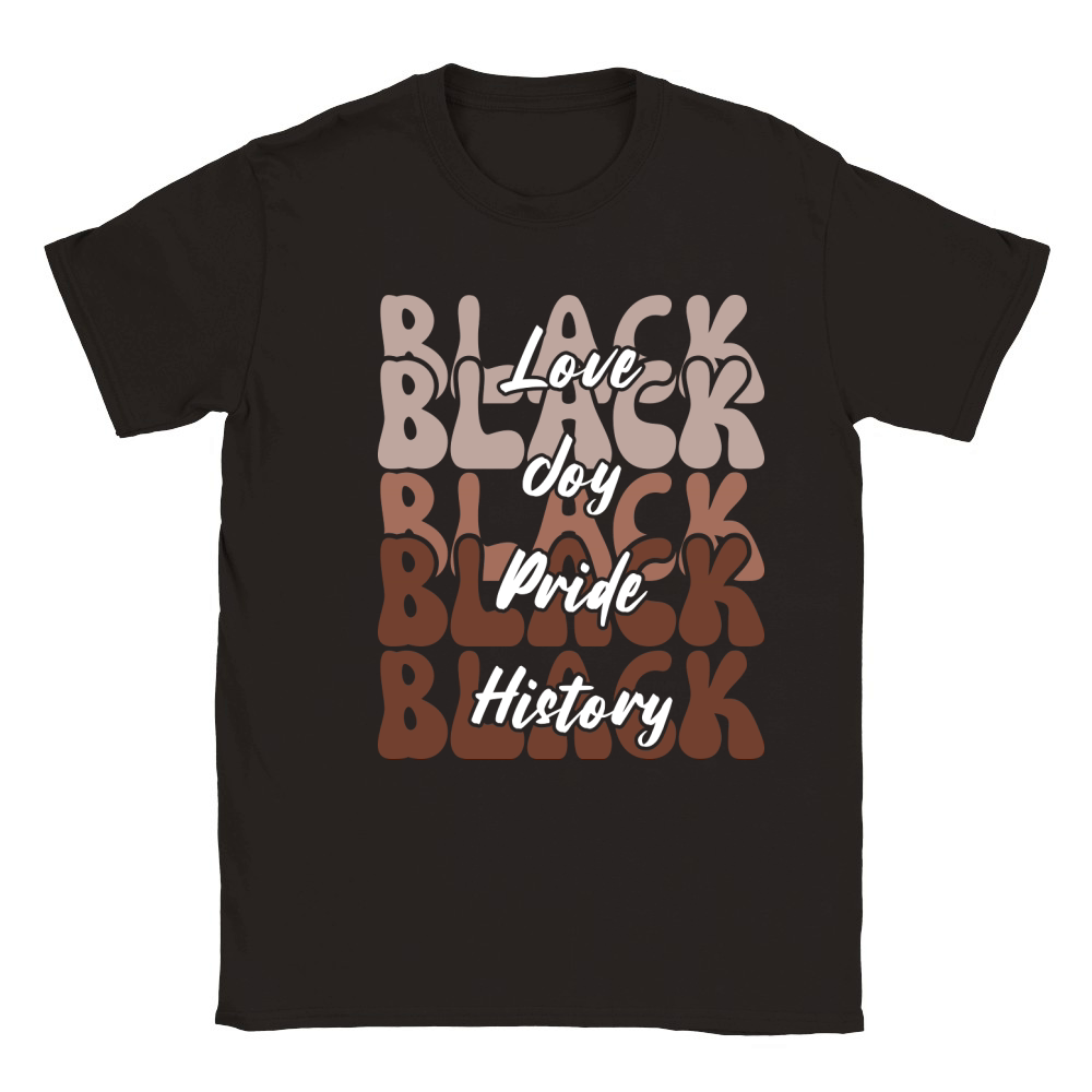 Melanin Shirts for Black Women Black History Classic Kids Crewneck T-shirt