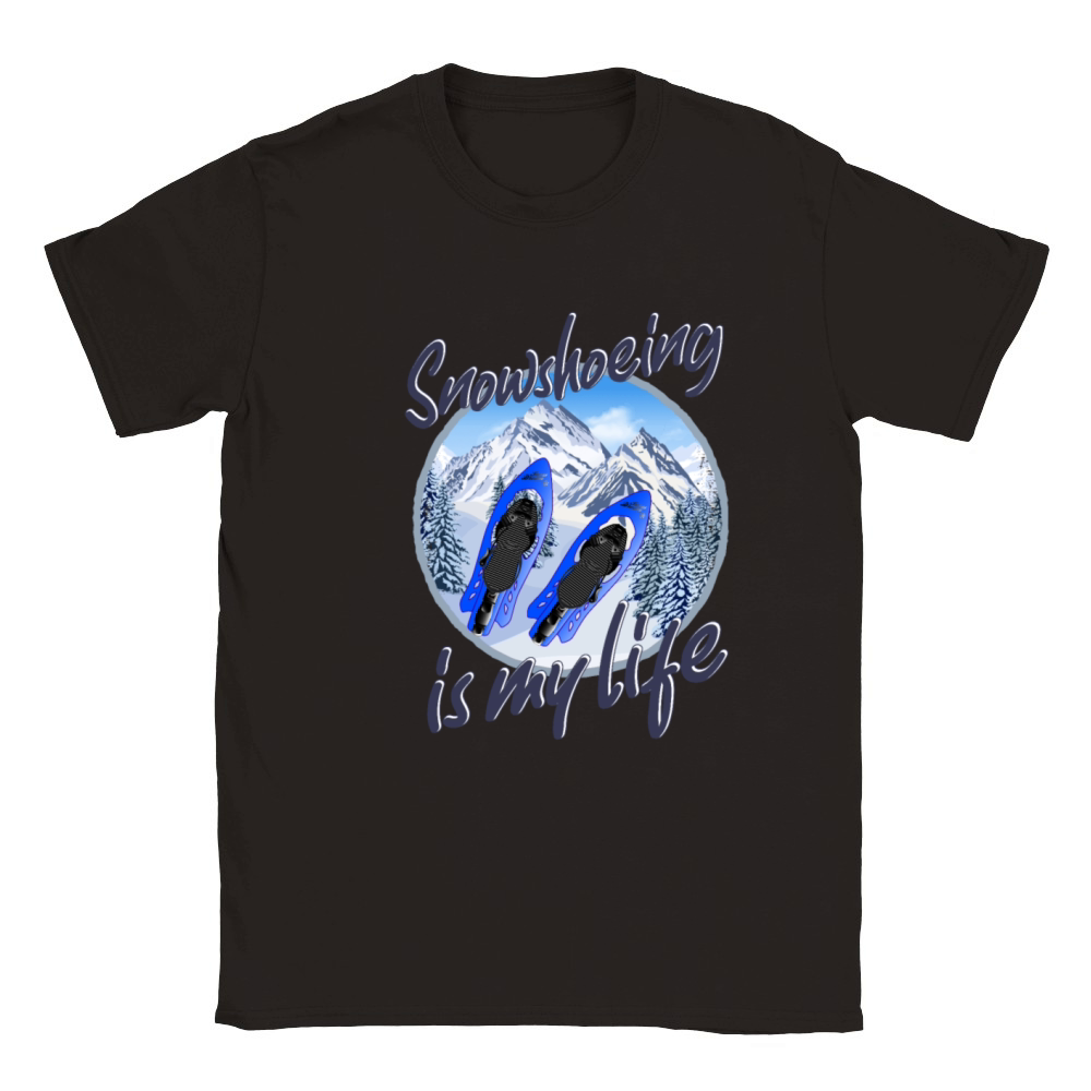 Snowshoeing Is My Life Classic Kids Crewneck T-shirt