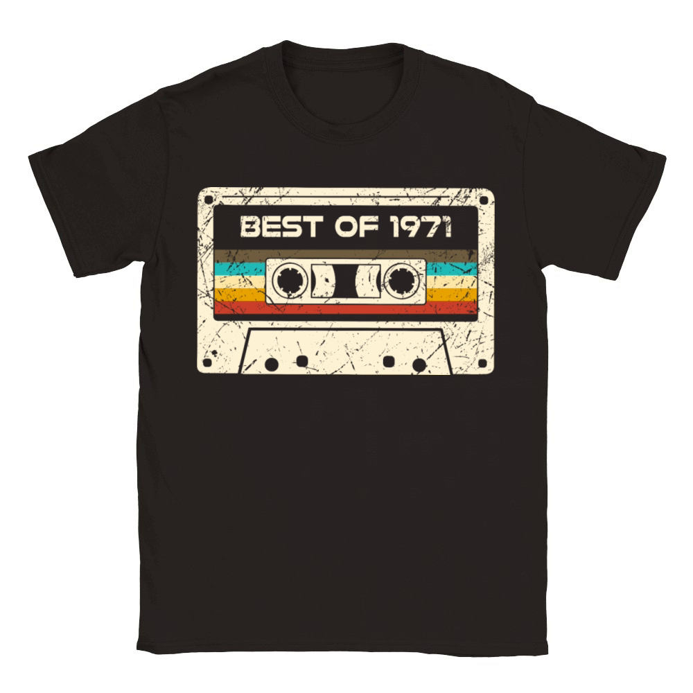 Vintage 1971 50th Birthday Est 1971 Classic Kids Crewneck T-shirt