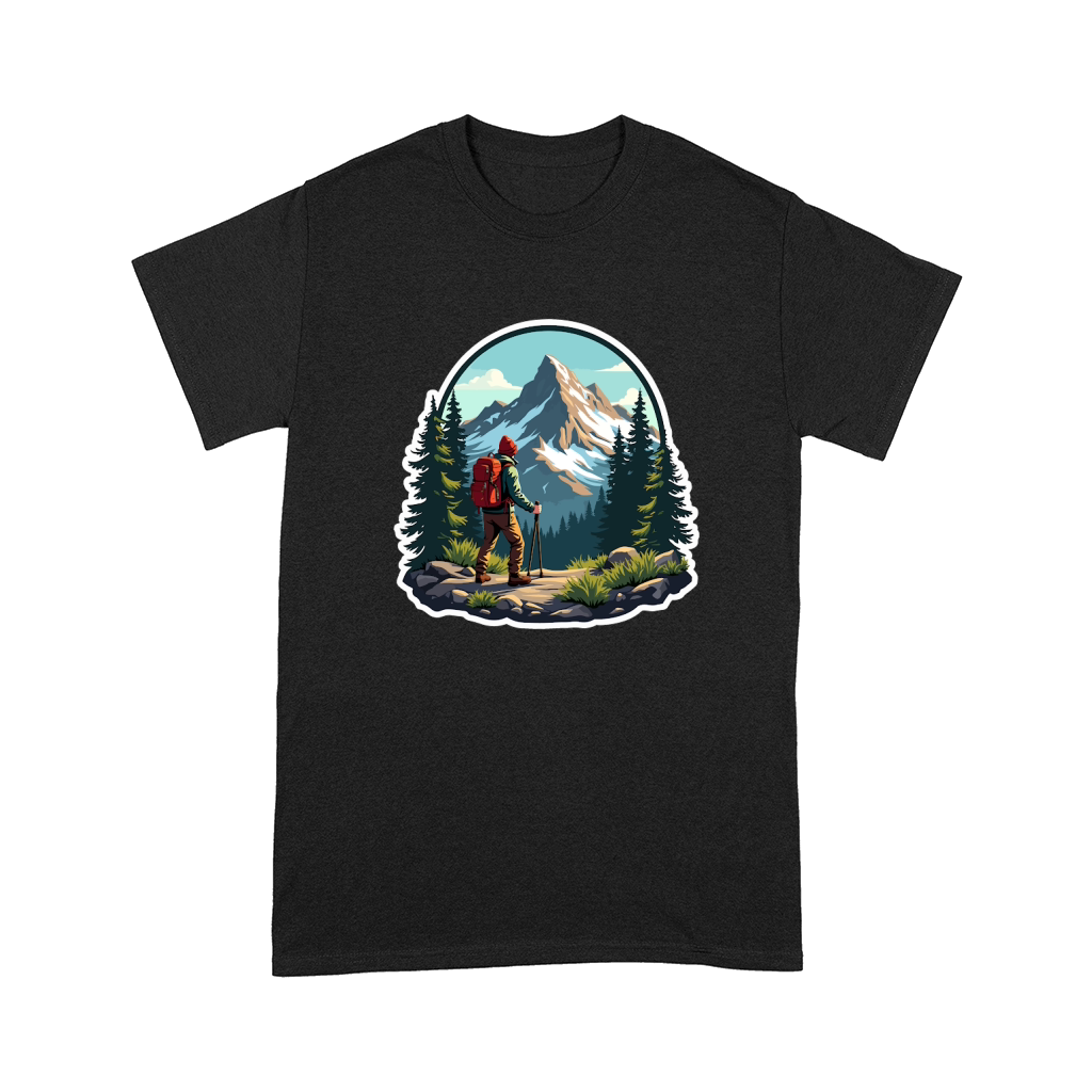 Mountain explorer hiking adventure Illus 16 Comfort T-shirt