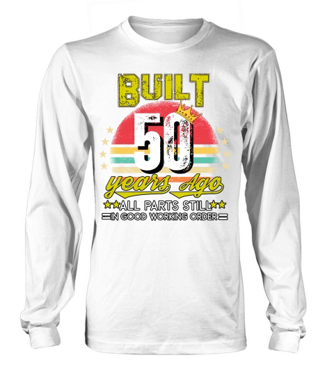 Vintage Birthday 50 Long sleeved Unisex