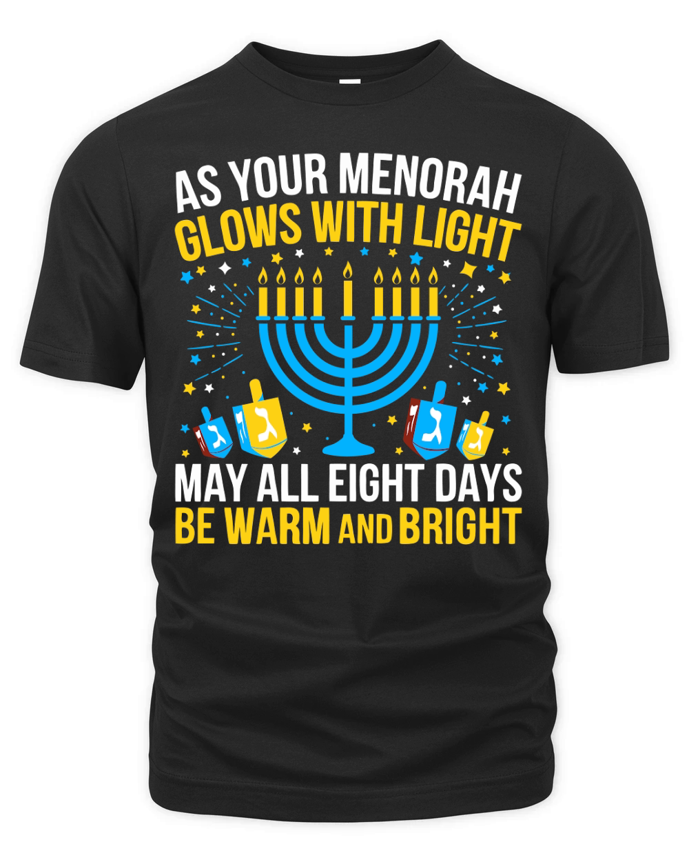 As Your Menorah Glows with light Organic Unisex T-shirt