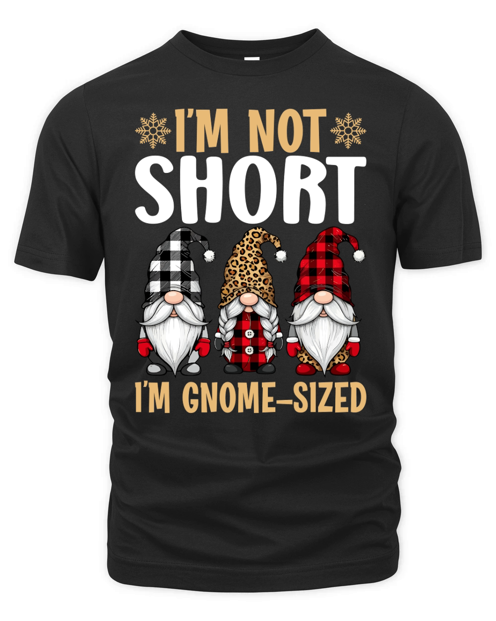 im not short im gnome sized Organic Unisex T-shirt