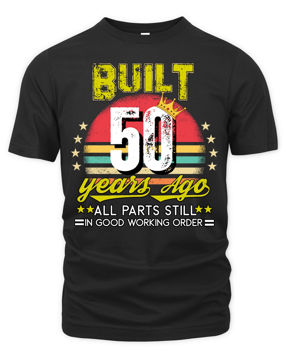 Vintage Birthday 50 Organic Unisex T-shirt
