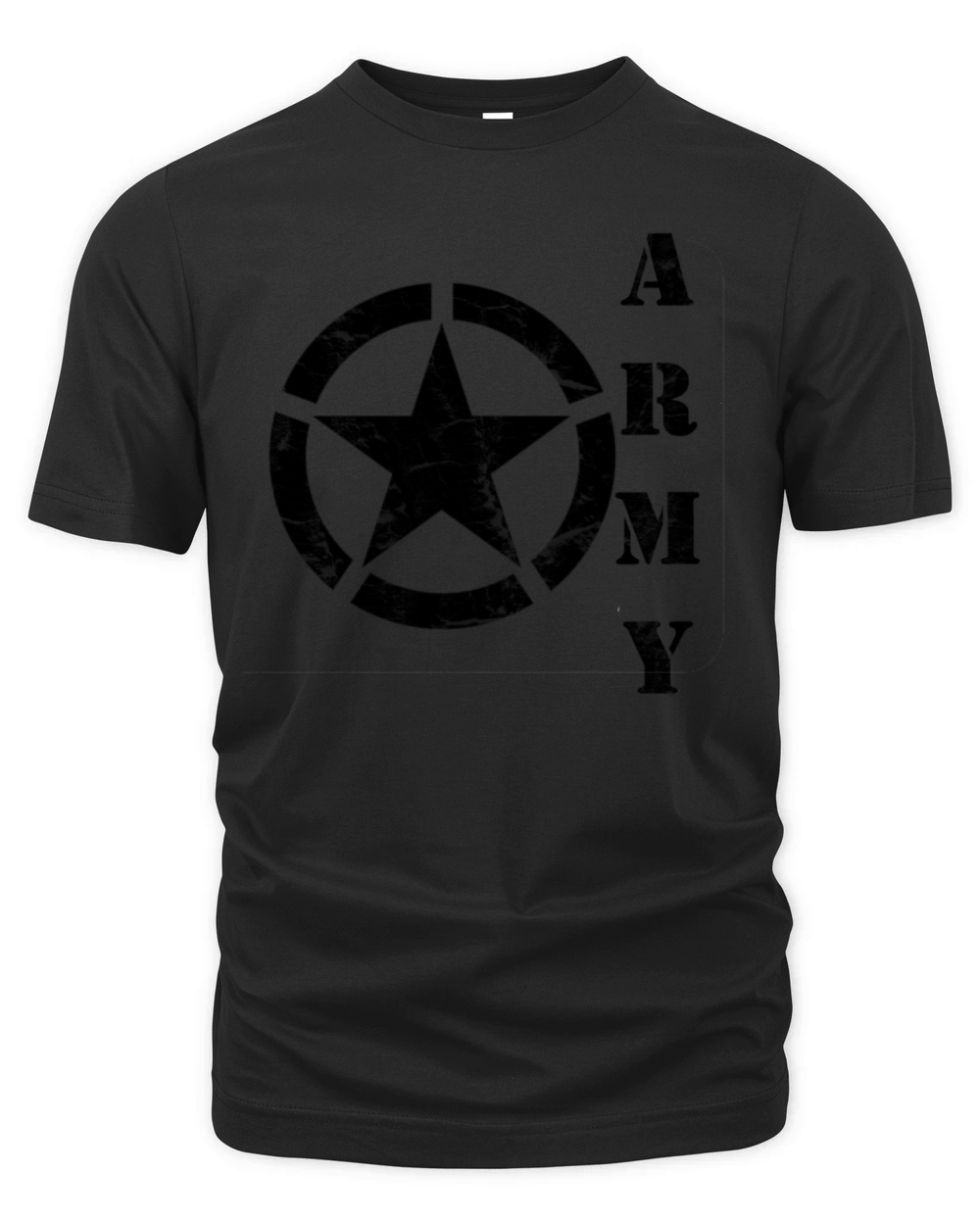 Wash worn Army star Organic Unisex T-shirt