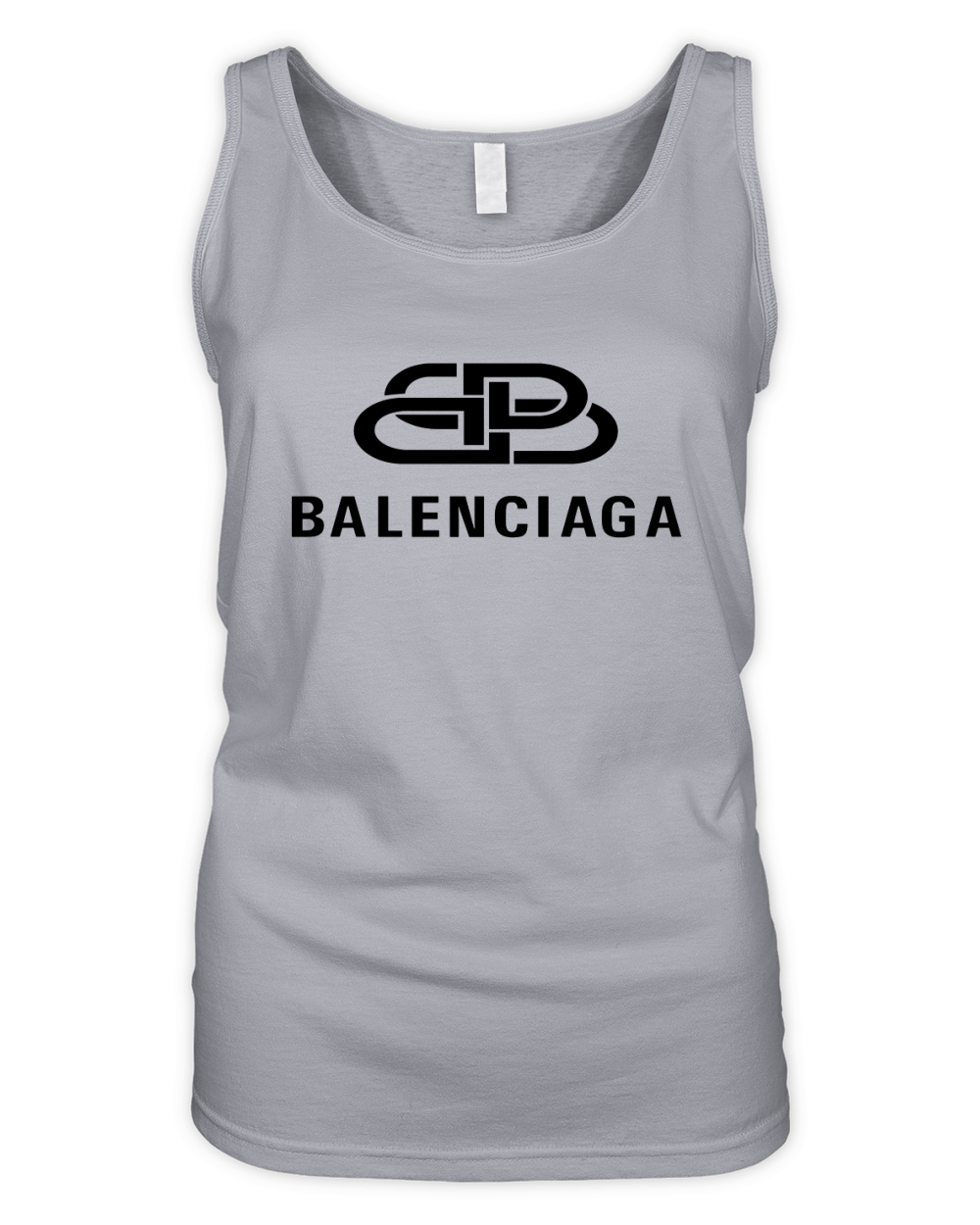 Balenciaga Oversized BB Logo Organic Women's Tank Top