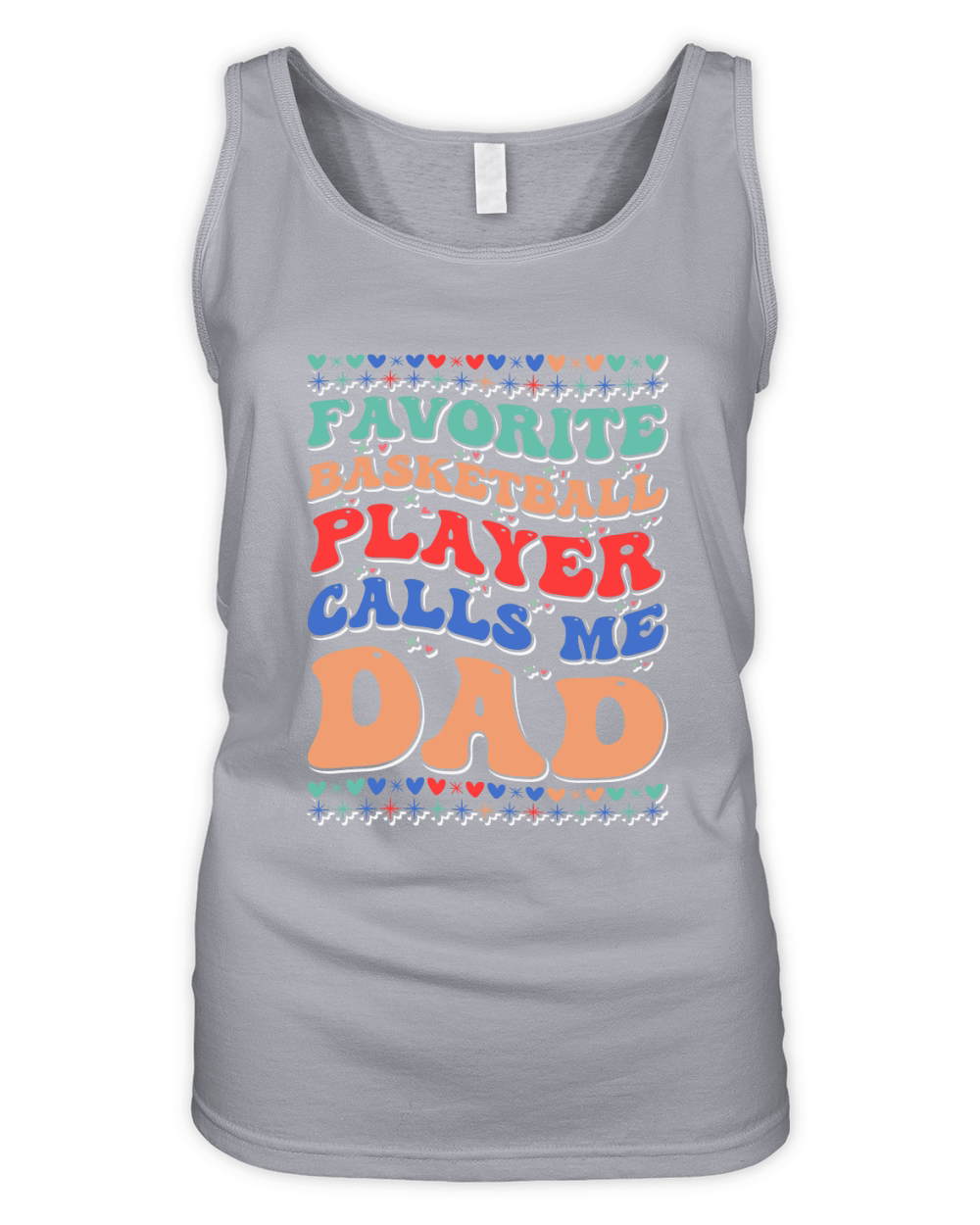 Favorite Basketball Player Calls Me Dad 02 Organic Women's Tank Top