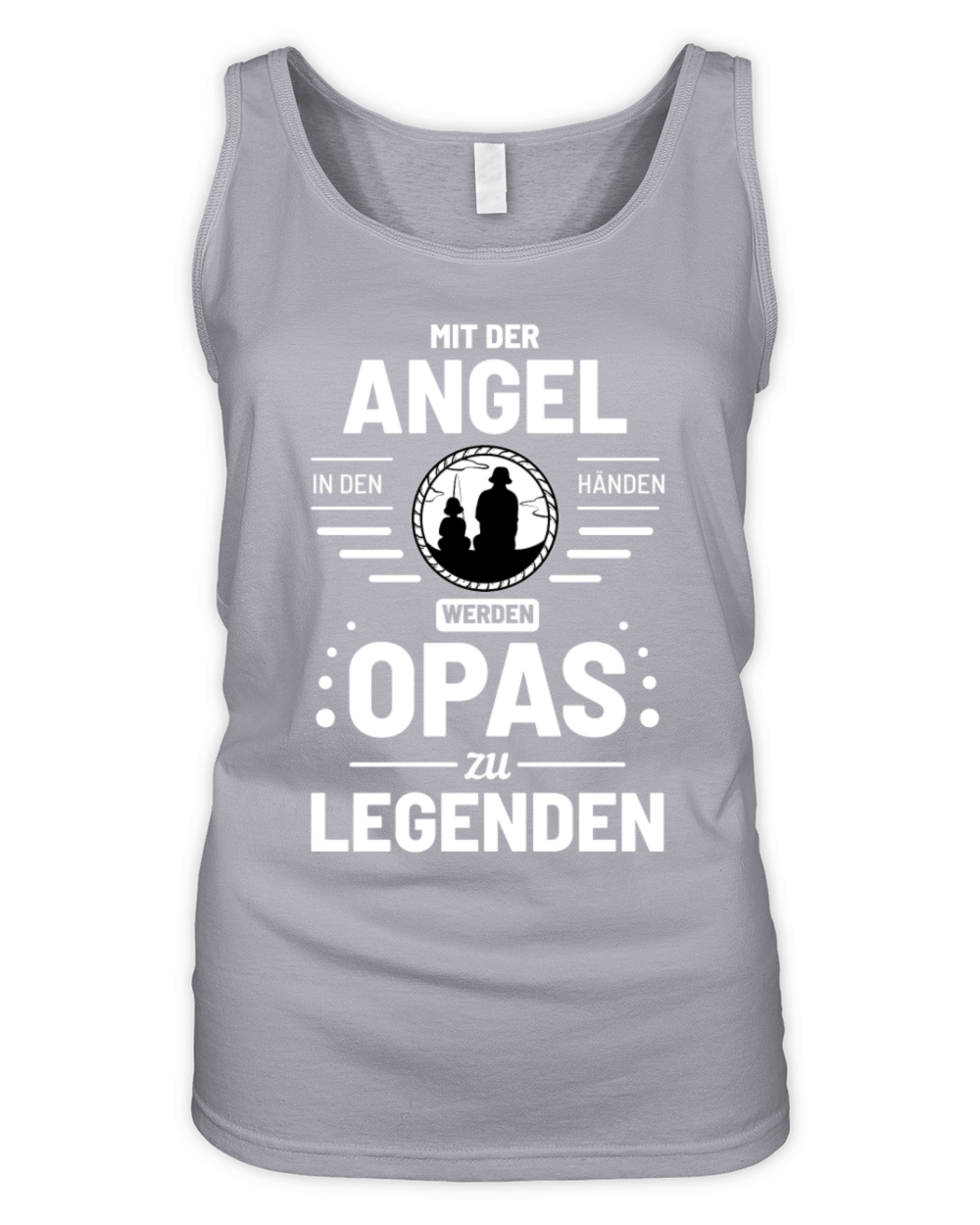 Fishing Grandpa Legend Fisherman Grandson Angling Organic Women's Tank Top