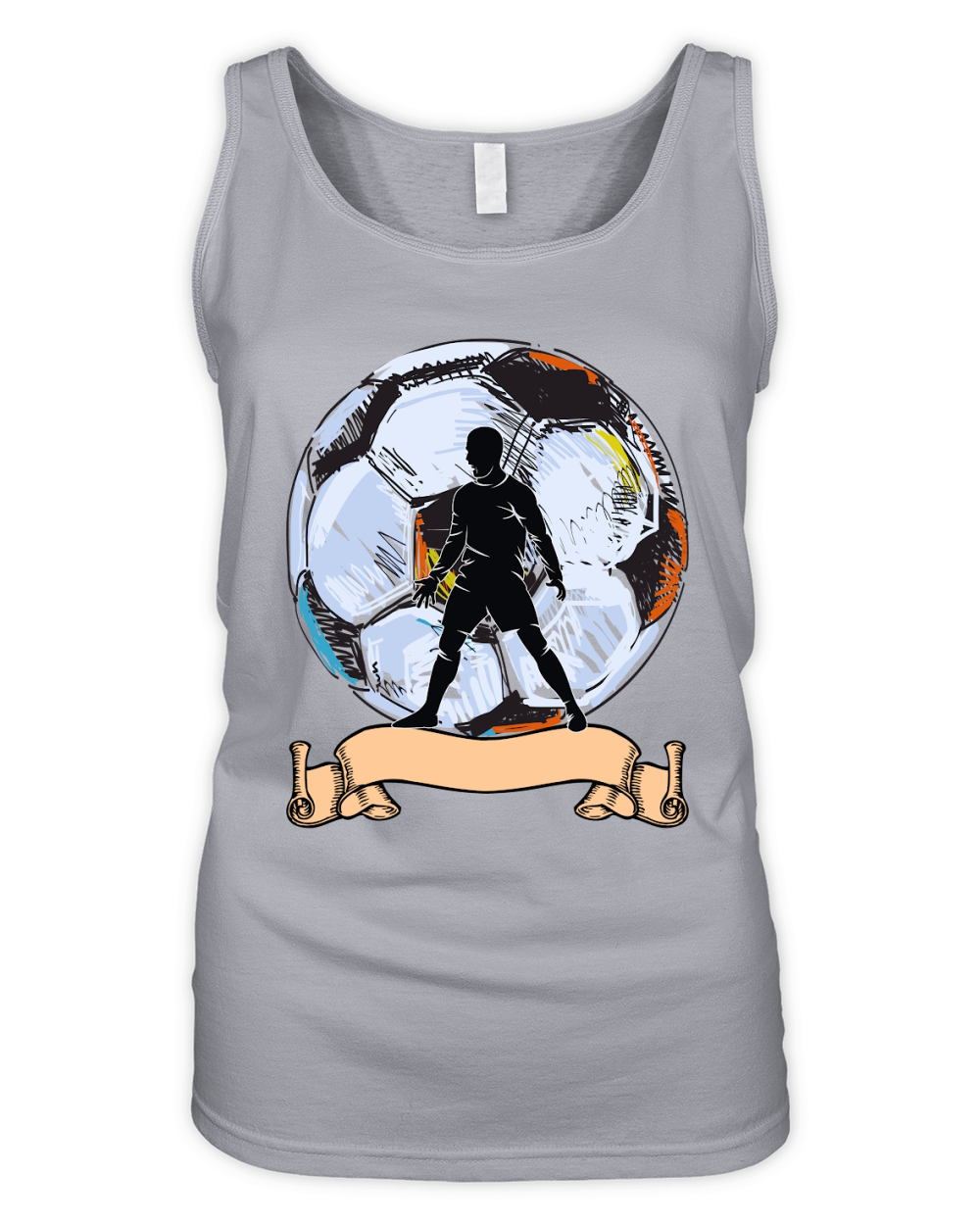 Soccer Ball Player Sports soccer Organic Women's Tank Top