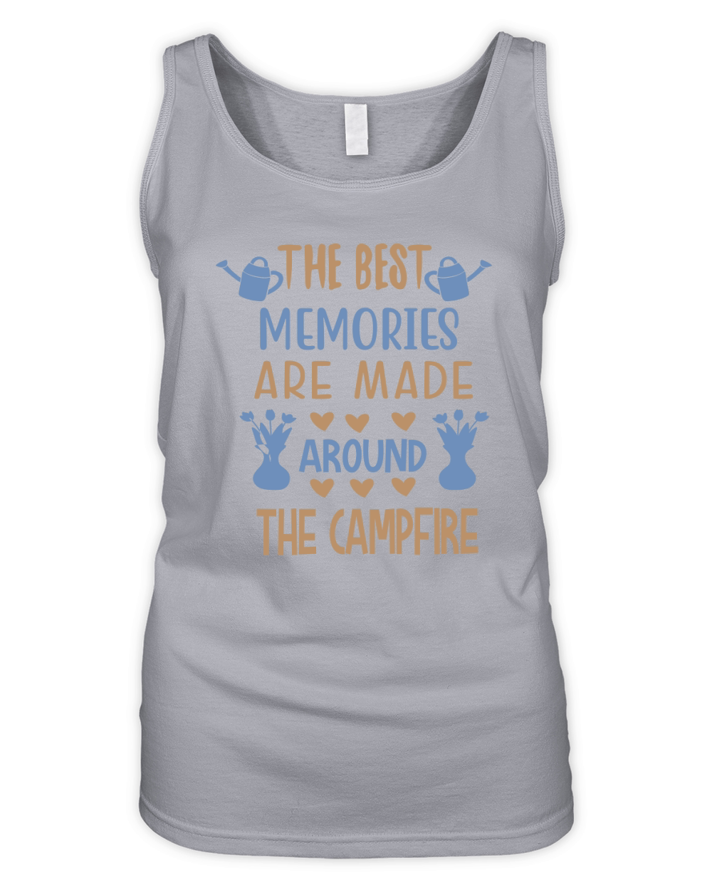 The Best Memories Are Made Around The Campfire Organic Women's Tank Top