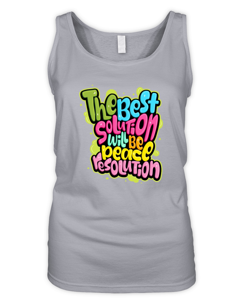 The best solutioh will be peacl resolution Organic Women's Tank Top