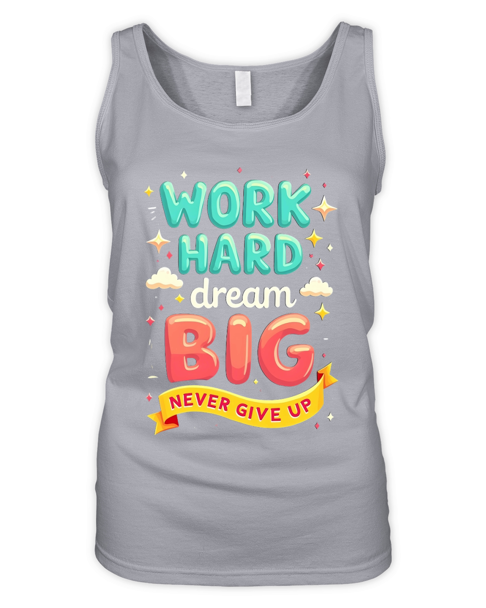 Work hard dream big Organic Women's Tank Top