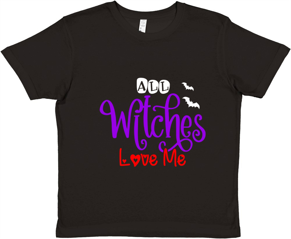 All Witches Love Me Premium Kids Crewneck T-shirt