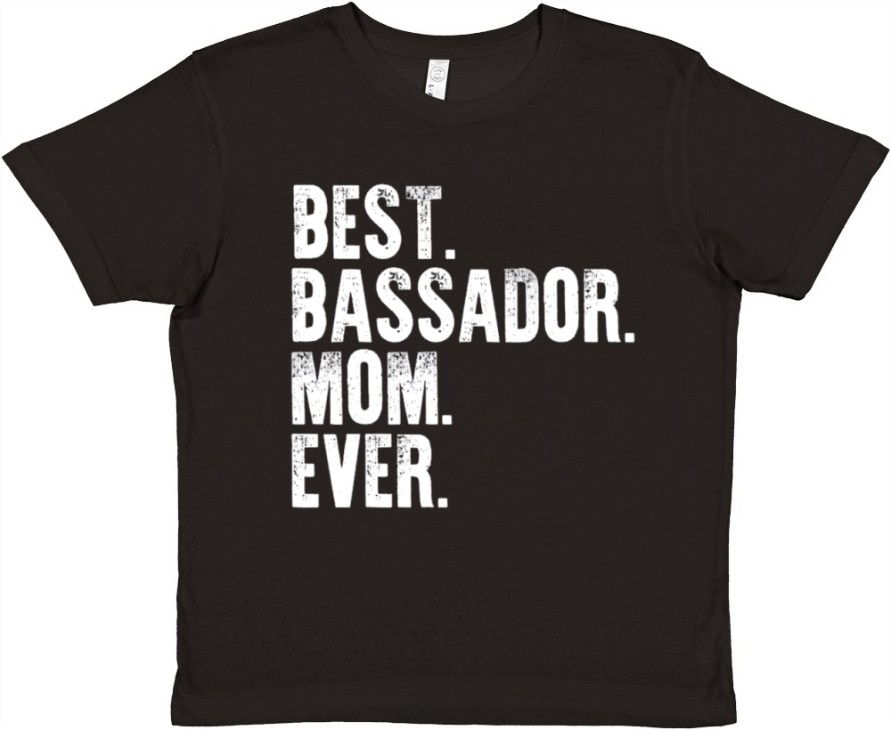 Best Bassador Mom Ever Funny Vintage Dog Mother Da Premium Kids Crewneck T-shirt