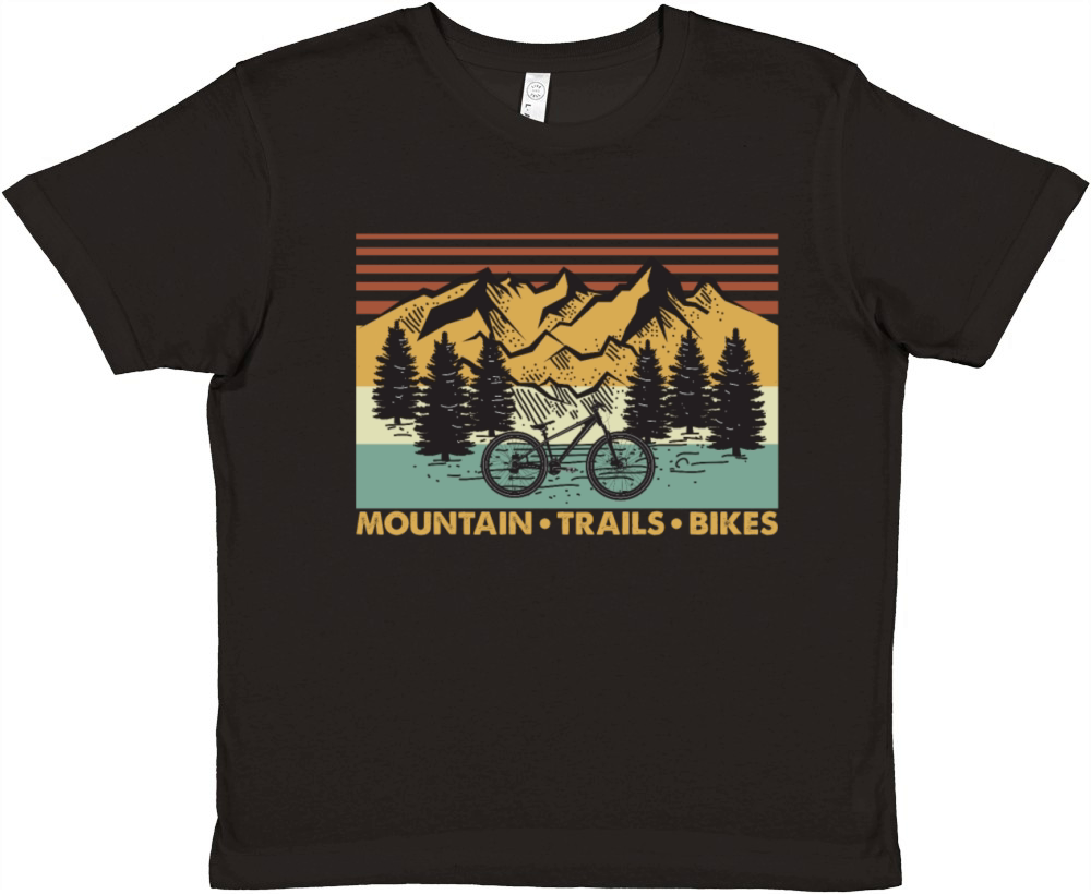 Mountain Trails Bikes Vintage Premium Kids Crewneck T-shirt