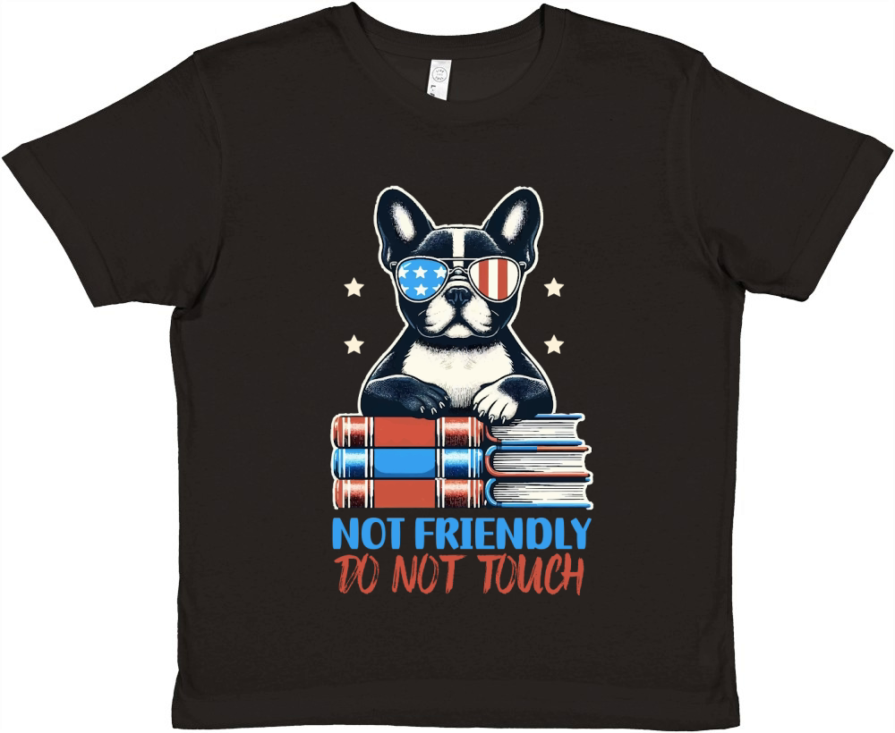 not freindly do not touch Premium Kids Crewneck T-shirt
